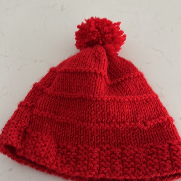 Hand made  Knit Childs hat - Picture 2 of 2